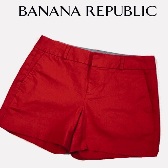 Banana Republic Pants - Banana Republic Sporty Red Shorts, HAMPTON FIT